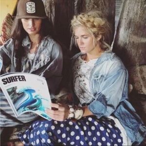 Magnolia Pearl blue Jean Button Down Shirt